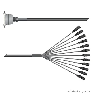 Multicorekabel Quantum, schwarz,  2,00m