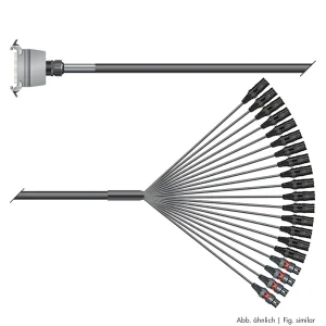 Multicorekabel Quantum, schwarz, 10,00m