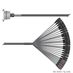 Multicorekabel Quantum, schwarz, 10,00m