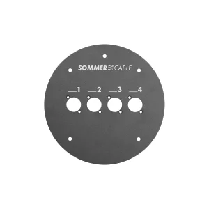 Frontblech mit 4 XLR Bohrungen,