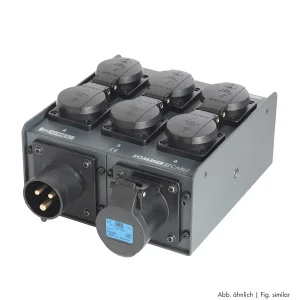 Schukoverteiler 6fach, CEE3 16A, UK