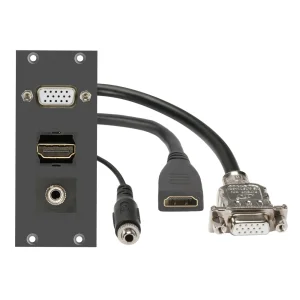 SYSBOXX Frontblech 2HE, 1BE, VGA+HDMI