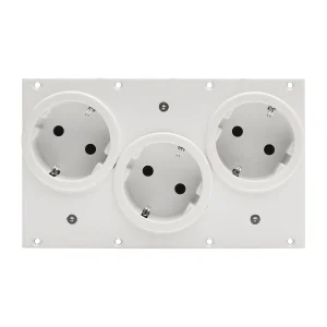 SYSBOXX Frontblech 2HE, 4BE, 3xSchuko