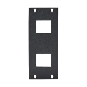 SYSBOXX-Frontblech 2HE 1BE 2xKeystone