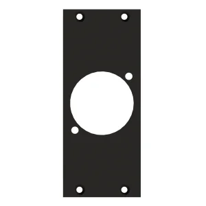 SYSBOXX-Frontblech 2HE 1BE 1xNAC3FPX-TOP