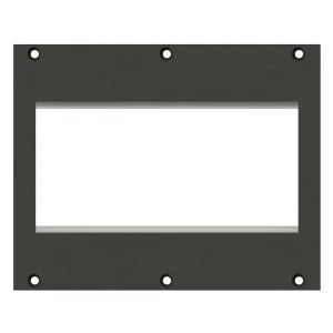 SYSBOXX-Frontblech 2HE 3BE 2xW45-Modul