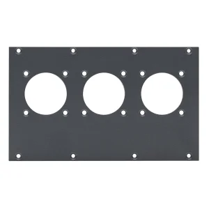 SYSBOXX-Frontblech 2HE 4BE 3 x NL8