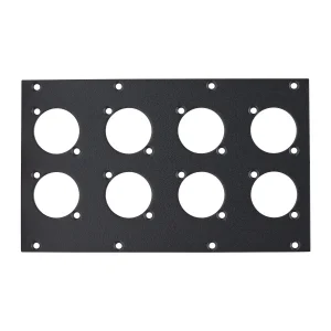 SYSBOXX-Frontblech 2HE 4BE 8xA/B-Typ