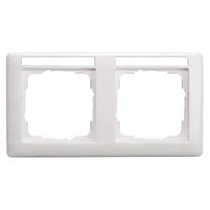 SYSWALL55 Schalterrahmen 2fach, beschr.