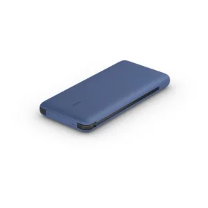 BELKIN POWER BANK 10K INC USB-C AND LIGHTNING CABLES BLUE