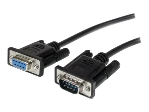STARTECH 1m Black DB9 Serial Cable M/F