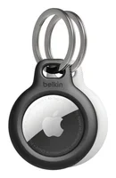 2-PACK SECURE HOLDER W/ KEY RIN F/ APPLE AIRTAG BLACK AND WHITE