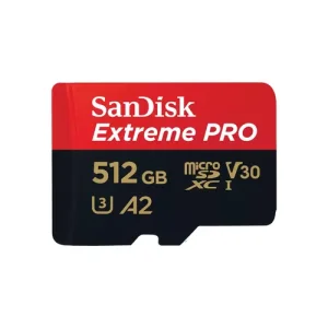 EXTREME PRO MICROSDXC 512GB+SD ADAPTER 200MB/S 140MB/S A2 C10 V