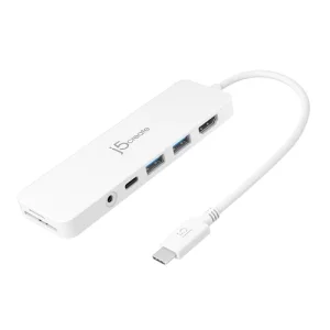 USB-C MULTI-PORT HUB WITH POWERDELIVERY - WHITE
