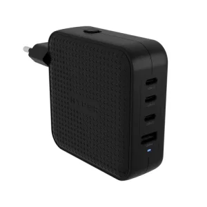 TRAVEL CHARGER BLACK 100W USB-C GAN (3C+1A)