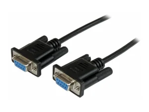 STARTECH 1m Black DB9 Null Modem Cable