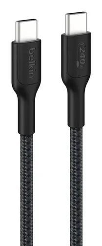 BELKIN BOOST CHARGE 240W GEFLOC USB-C / USB-C-KABEL 2M SCHWARZ