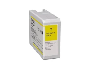 SJIC55(Y): INK CARTRIDGE FOR COLORWORKS CW-D6500/D6000 (YELLO