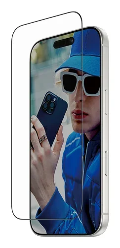 SCREEN PROTECTOR W. BLACK FRAME IPHONE 17 PRO ULTRA-WIDE FIT W.