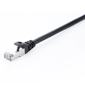 CAT6 ETHERNET BLACK STP 1M RJ45 100 COPPER SNAGLESS