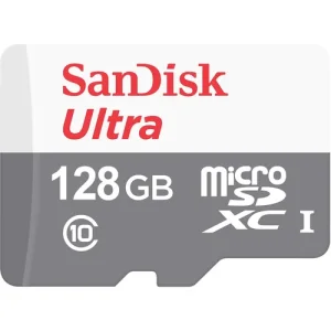 128GB SANDISK ULTRA MICROSDXC 100MB/S CLASS 10 UHS-I