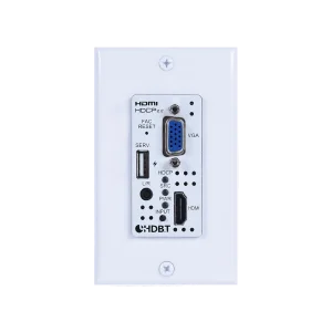 UHD+ HDMI/VGA over HDBaseT Wallplate Switcher