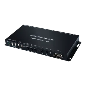 UHD HDMI/VGA over IP Receiver with KVM Extension