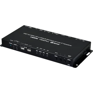 UHD+ 2x1 HDMI/DP to HDMI Bi-directional AV over IP Transceiver W/HID USB