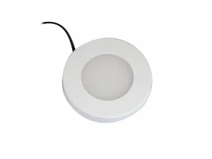 Synergy 21 Downlight Round / 3000K Weiß / 12V / 76Ø x 10mm Möbelleuchte mit AMP Stecker