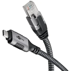 Ethernet-Kabel USB-C™ 3.1 auf RJ45, 1,5 m USB-C 3.1 auf RJ45 CAT6 FTP 0150 Adapterkabel 1,5m