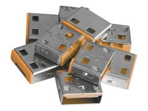LINDY 10 USB Portschloesser ORANGE