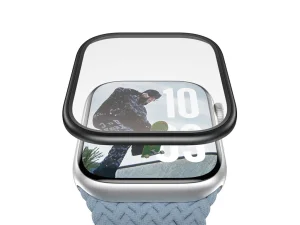 PanzerGlass Screen Protector w. Black Metal Frame Apple Watch 2025 42mm