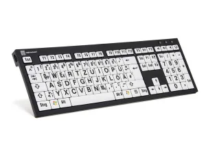 LogicKeyboard XL-Print Black on White DE (PC/Nero)