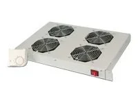 DIGITUS Einschubluefter 4Fan 48,3cm grau