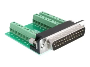 DELOCK Adapter Terminalblock > Sub-D 25P