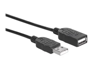 MH USB Kabel A-St./A-Buchse 1,8m schwarz