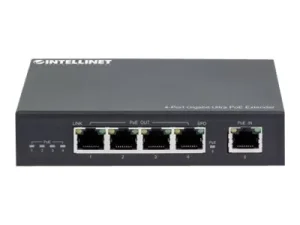 INT 4Port Gig PoE-Extender bis 90W Out