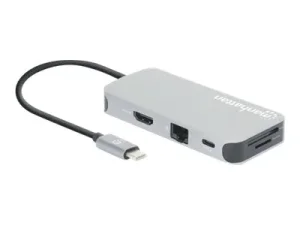 MH 8-in-1 Dockingst. HDMI RJ45 3xUSB-A