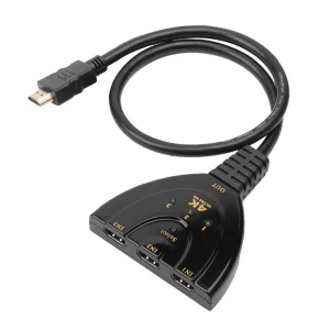 TECHLY HDMI Switch 3x1 4K Pigtail 0,5m