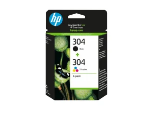 HP 304 2-Pack Black/Tri-color Ink Cartri