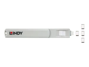 LINDY USB Typ C Port Schloss weiss
