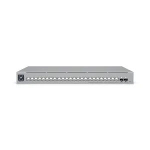 Ubiquiti Switch UniFi 16xRJ45 GBit/8xRJ45 2.5G/2xSFP+ Managed Max 19" Rack-Mountable, 1,3" Touchscreen