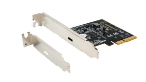 IO Exsys PCIe3.0 x4  1xUSB Type-C 3.2 Gen2x2 (EX-12011) LP inkl. Low-Profile Slotblech