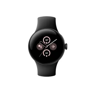 Google Pixel Watch 2 matte black aluminum 41mm obsidian active band