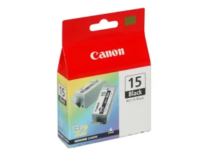 CANON 2x BCI-15bk Tinte schwarz i70 i80