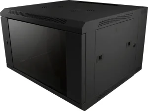 ALLNET 19" Wandgehäuse, 6HE, 2-teilig, T600mm, Schwarz, SMB-Serie,