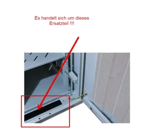 ALLNET 19" Wandgehäuse, zbh. Bürstenleiste für Kabeleingang(unten/oben), Schwarz, für SMB/SMC-Serie,