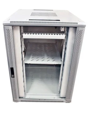 ALLNET 19" Schrank, 42HE, B800/T 800mm, Glastür, Lichtgrau, SNB-Serie,
