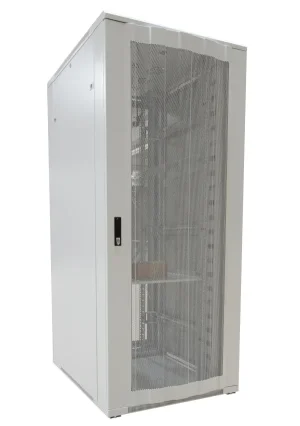 ALLNET 19" Schrank, 22HE, B800/T1000mm, perforierte Blechtüren, Lichtgrau, SNB-Serie,