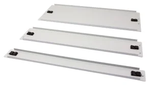 ALLNET 19" zbh. Blindplatte, 1HE, Lichtgrau, zum Einrasten(Werkzeuglos)